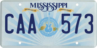 MS license plate CAA573