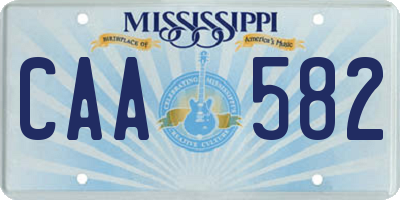MS license plate CAA582