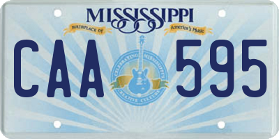 MS license plate CAA595