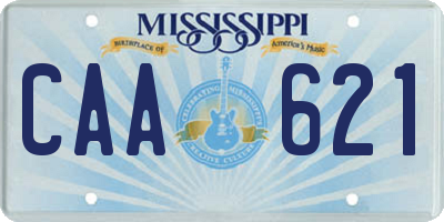 MS license plate CAA621