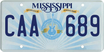 MS license plate CAA689
