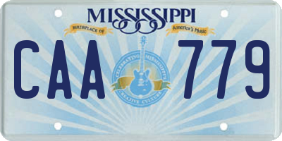 MS license plate CAA779