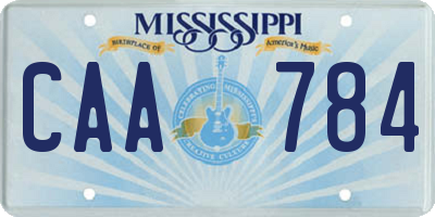 MS license plate CAA784