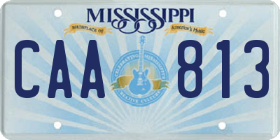 MS license plate CAA813