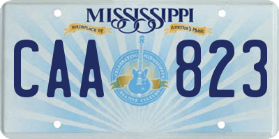 MS license plate CAA823