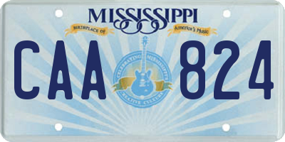 MS license plate CAA824