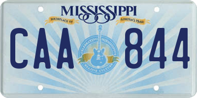 MS license plate CAA844
