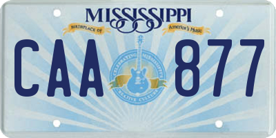 MS license plate CAA877