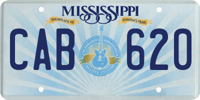 MS license plate CAB620