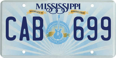 MS license plate CAB699