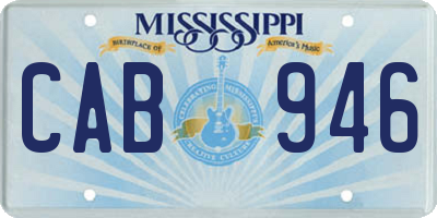 MS license plate CAB946