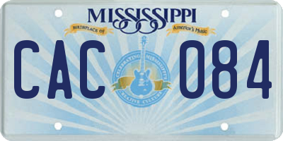MS license plate CAC084