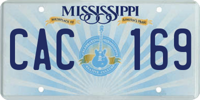MS license plate CAC169