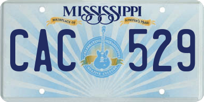 MS license plate CAC529
