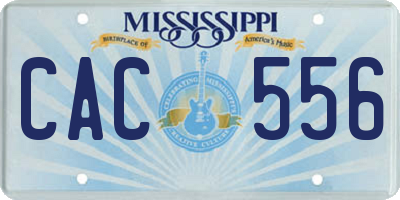 MS license plate CAC556