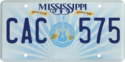 MS license plate CAC575