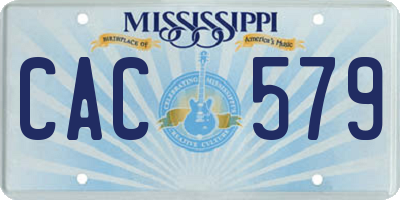 MS license plate CAC579