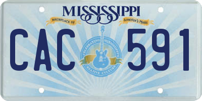 MS license plate CAC591