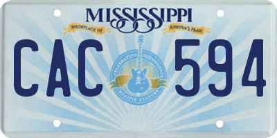 MS license plate CAC594