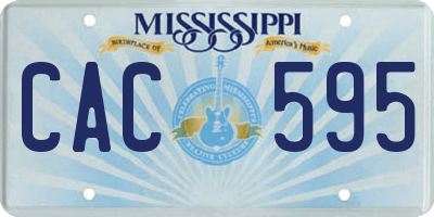 MS license plate CAC595