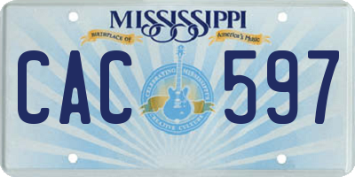 MS license plate CAC597