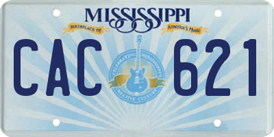 MS license plate CAC621