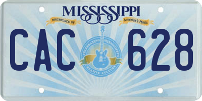 MS license plate CAC628