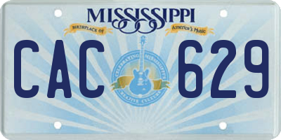 MS license plate CAC629