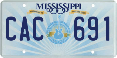MS license plate CAC691