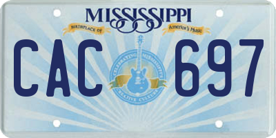 MS license plate CAC697