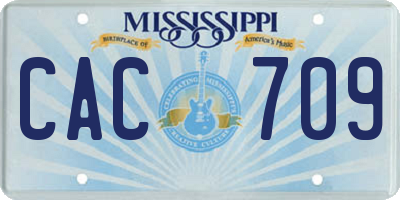 MS license plate CAC709