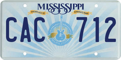 MS license plate CAC712