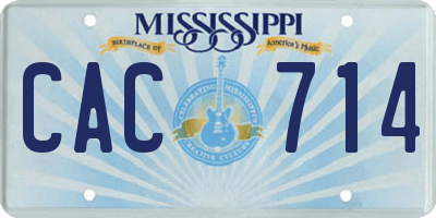MS license plate CAC714