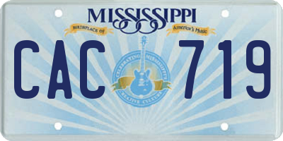 MS license plate CAC719