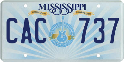MS license plate CAC737