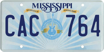 MS license plate CAC764