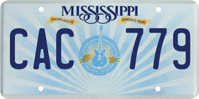 MS license plate CAC779