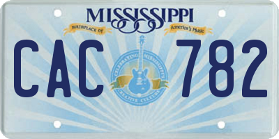 MS license plate CAC782