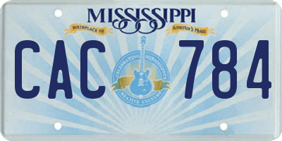 MS license plate CAC784