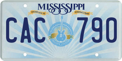 MS license plate CAC790