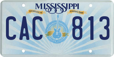 MS license plate CAC813
