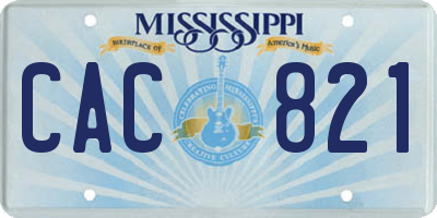 MS license plate CAC821
