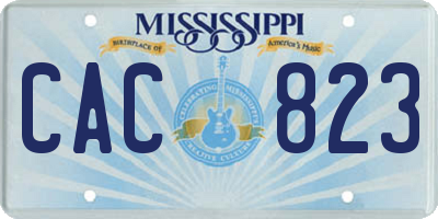 MS license plate CAC823