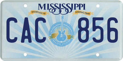 MS license plate CAC856