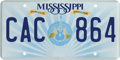 MS license plate CAC864
