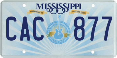 MS license plate CAC877