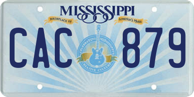MS license plate CAC879