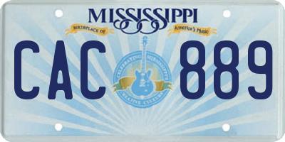 MS license plate CAC889