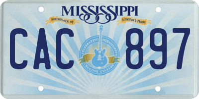 MS license plate CAC897