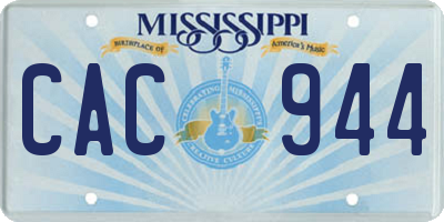 MS license plate CAC944